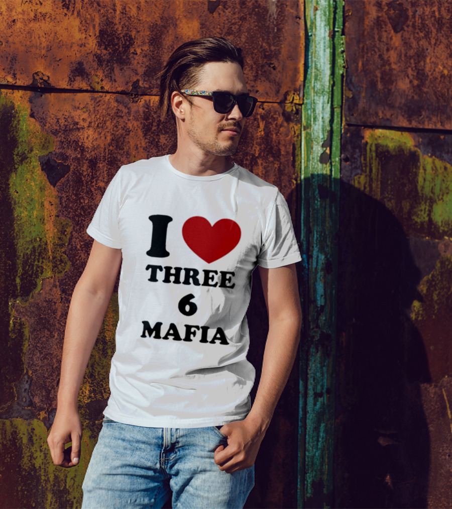 I Love Heart Three 6 Mafia T-Shirt