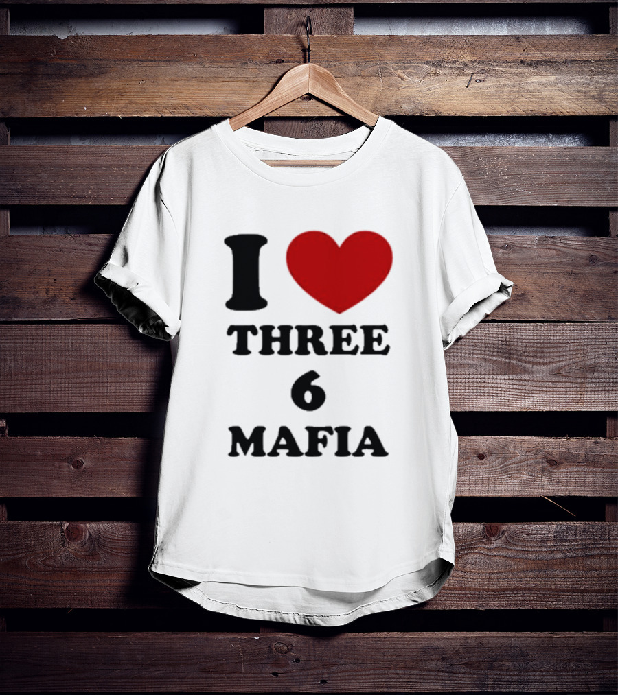 I Love Heart Three 6 Mafia T-Shirt