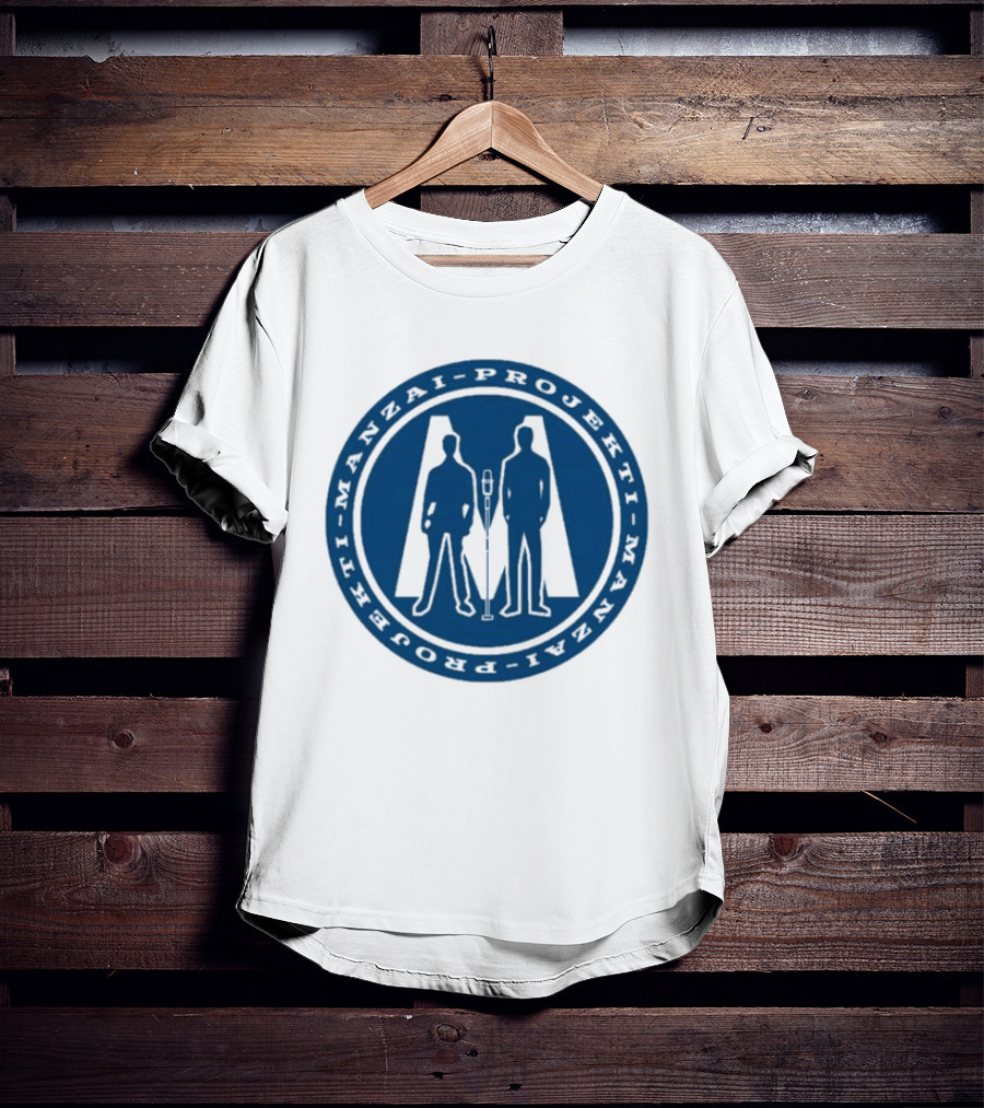 Manzai Projekti Circle Logo With Silhouetted Figures T-Shirt