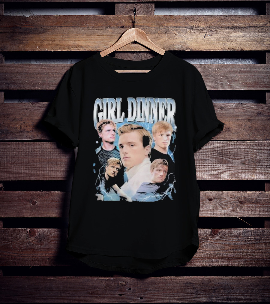 Girl Dinner Josh Hutcherson Collage Multiple Expressions T-Shirt