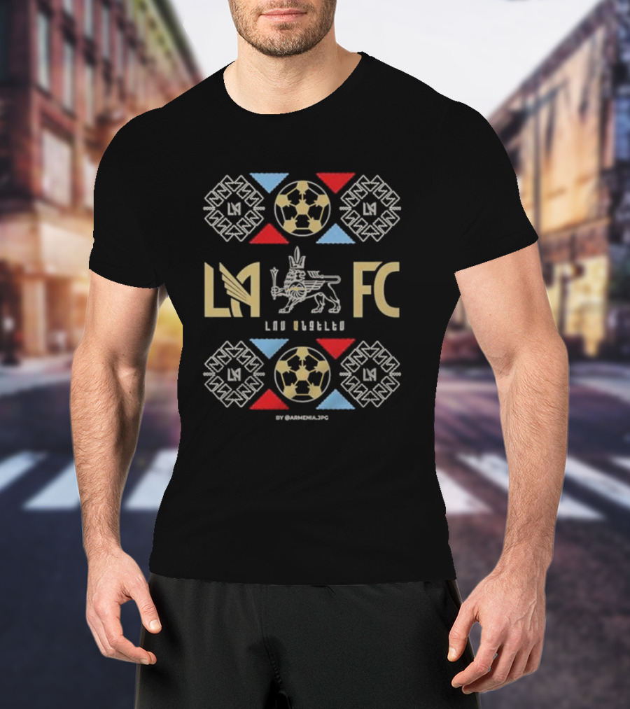 LAFC 500 Level Armenian Heritage Night LA Football Club Armenian Motifs T-Shirt