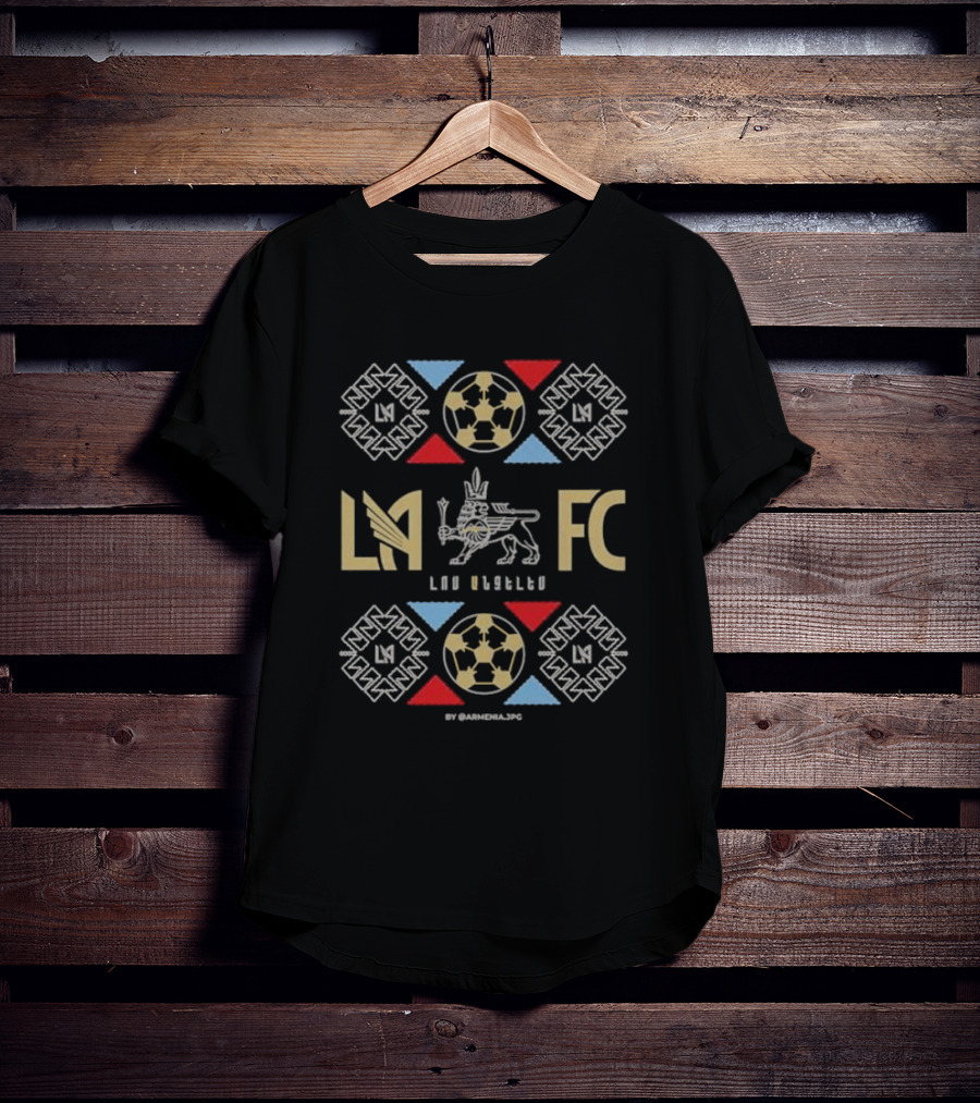 LAFC 500 Level Armenian Heritage Night LA Football Club Armenian Motifs T-Shirt