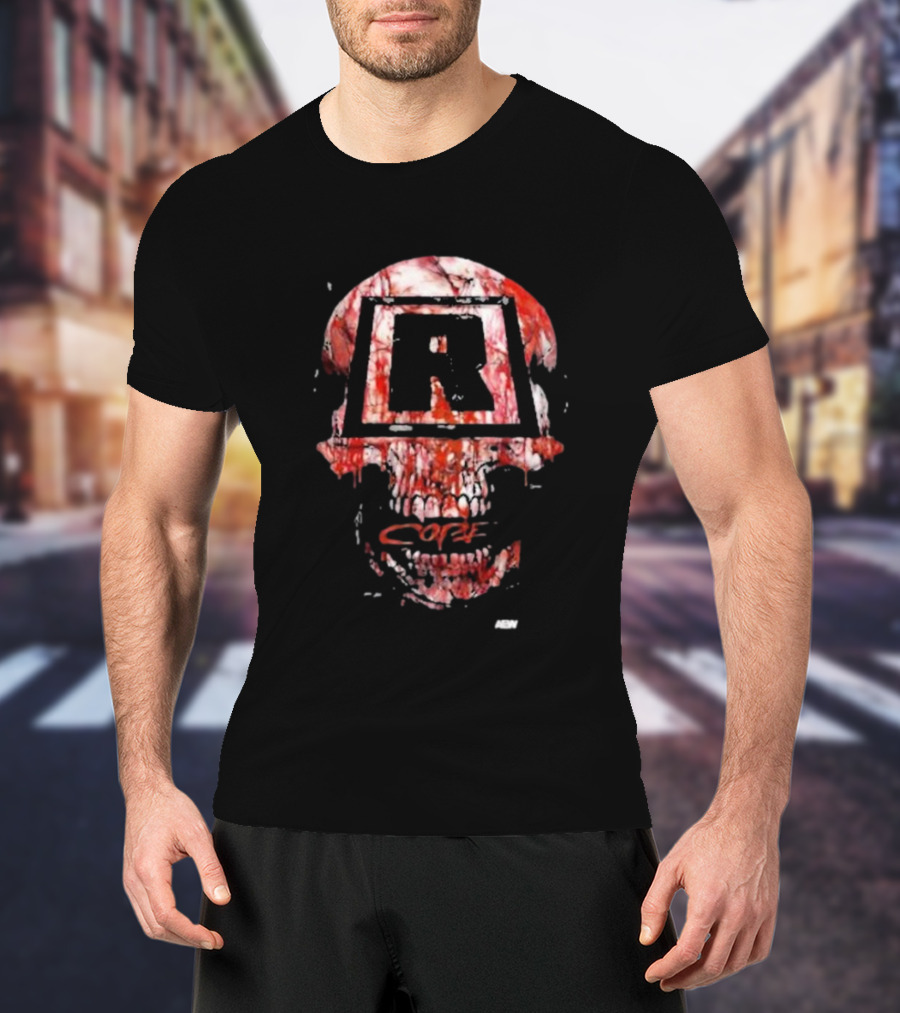 R Rated Copeland AEW Blood Skull T-Shirt