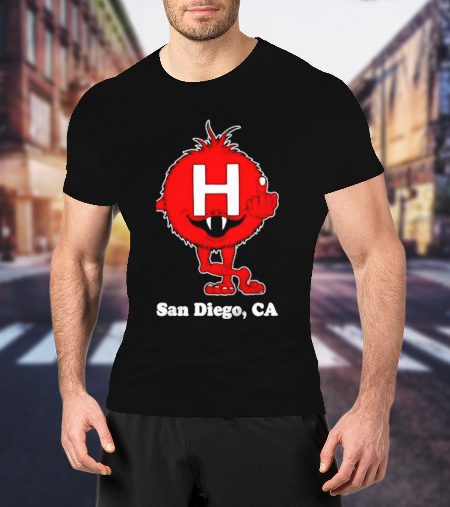Alex Pardee H Red Monster San Diego CA T-Shirt