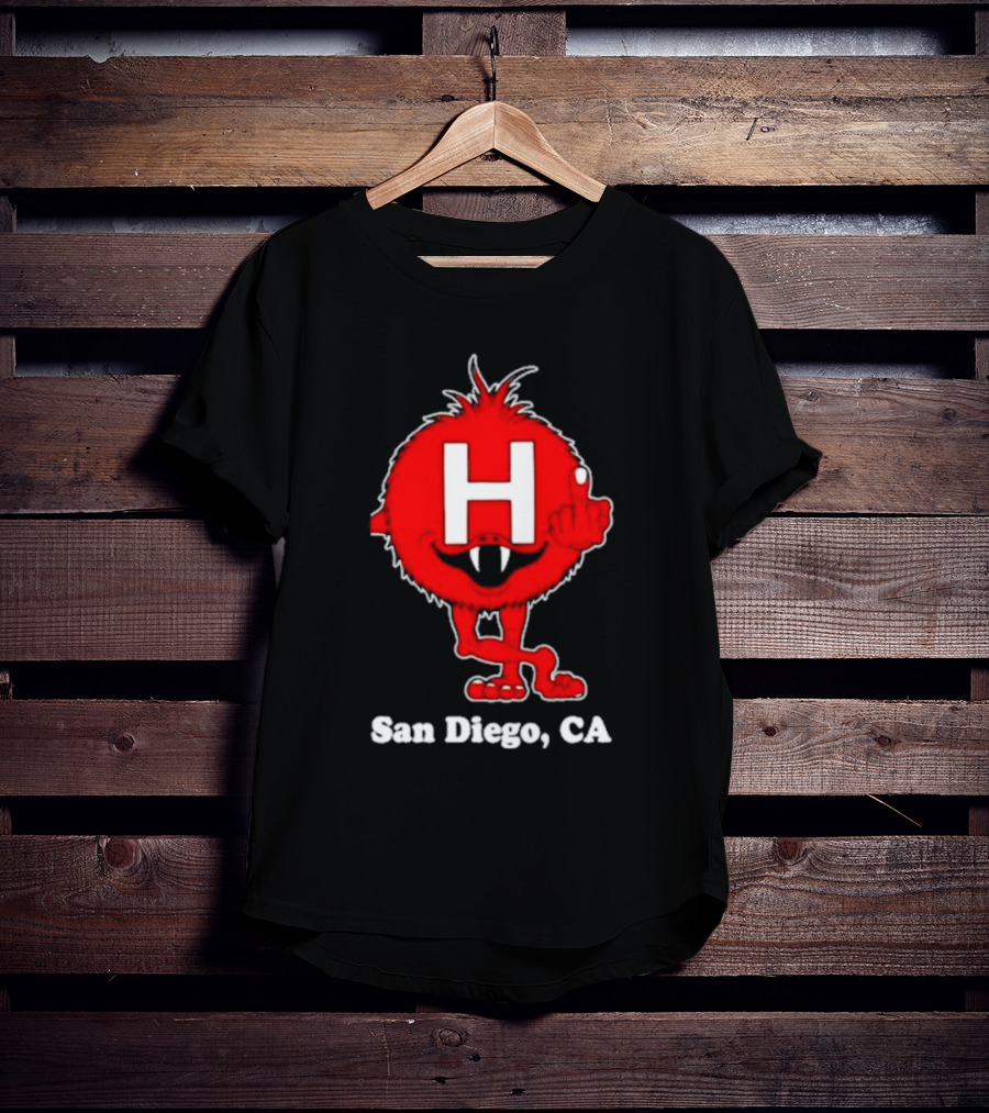 Alex Pardee H Red Monster San Diego CA T-Shirt