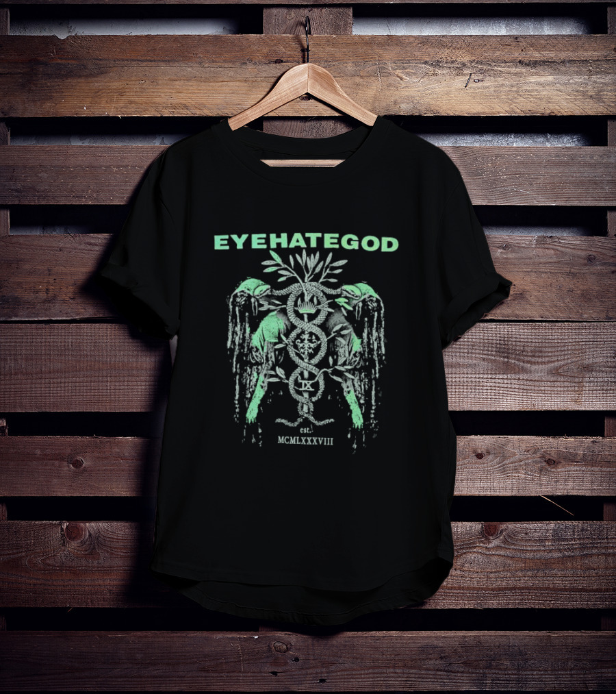 EYEHATEGOD Est MCMLXXXVIII Snakes And Symbols T-Shirt