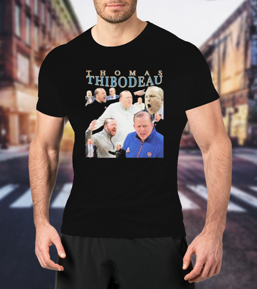 Thomas Thibodeau New York Knicks Coach Passionate Expressions T-Shirt