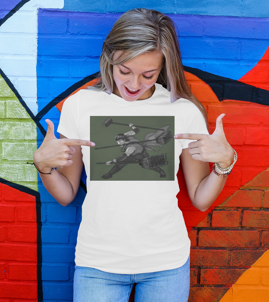 Three Broom Stance Cosplay Zoro T-Shirt