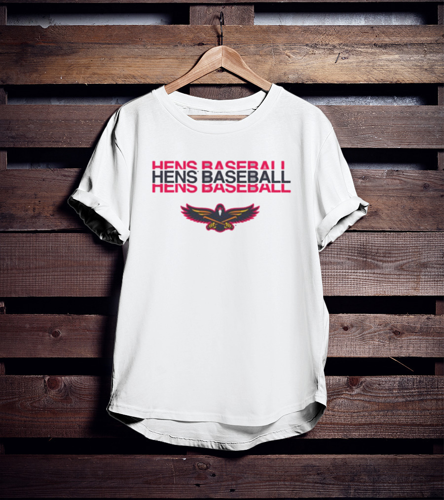 Hens Baseball Toledo Mud Hens Fred Hens Winged Emblem T-Shirt