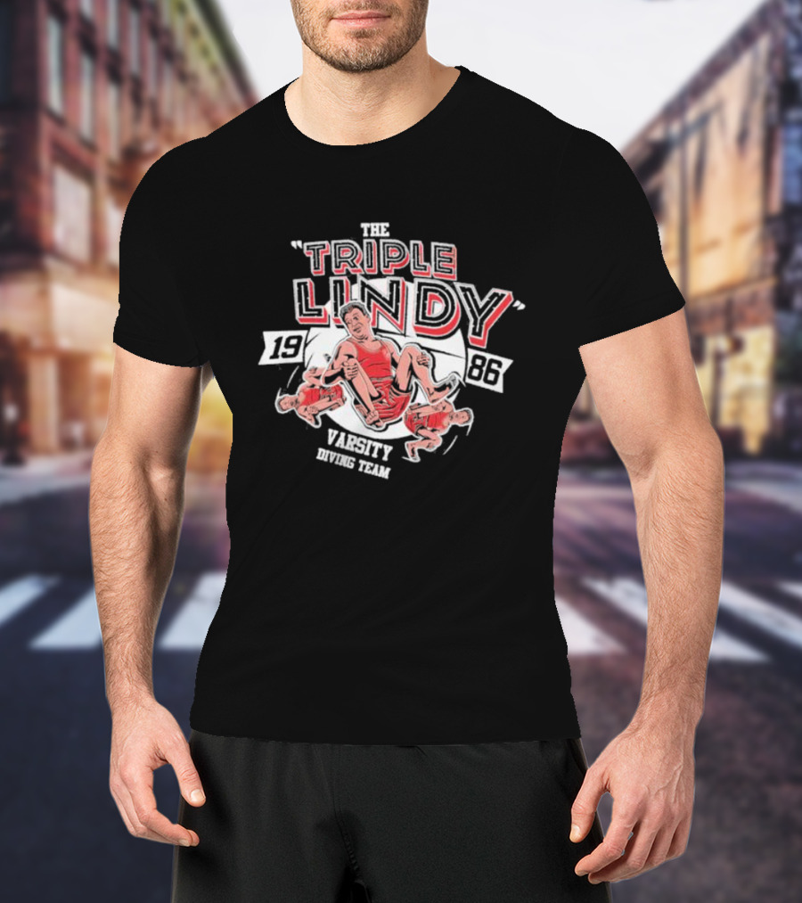 The Triple Lindy 1986 Varsity Diving Team Back To School T-Shirt