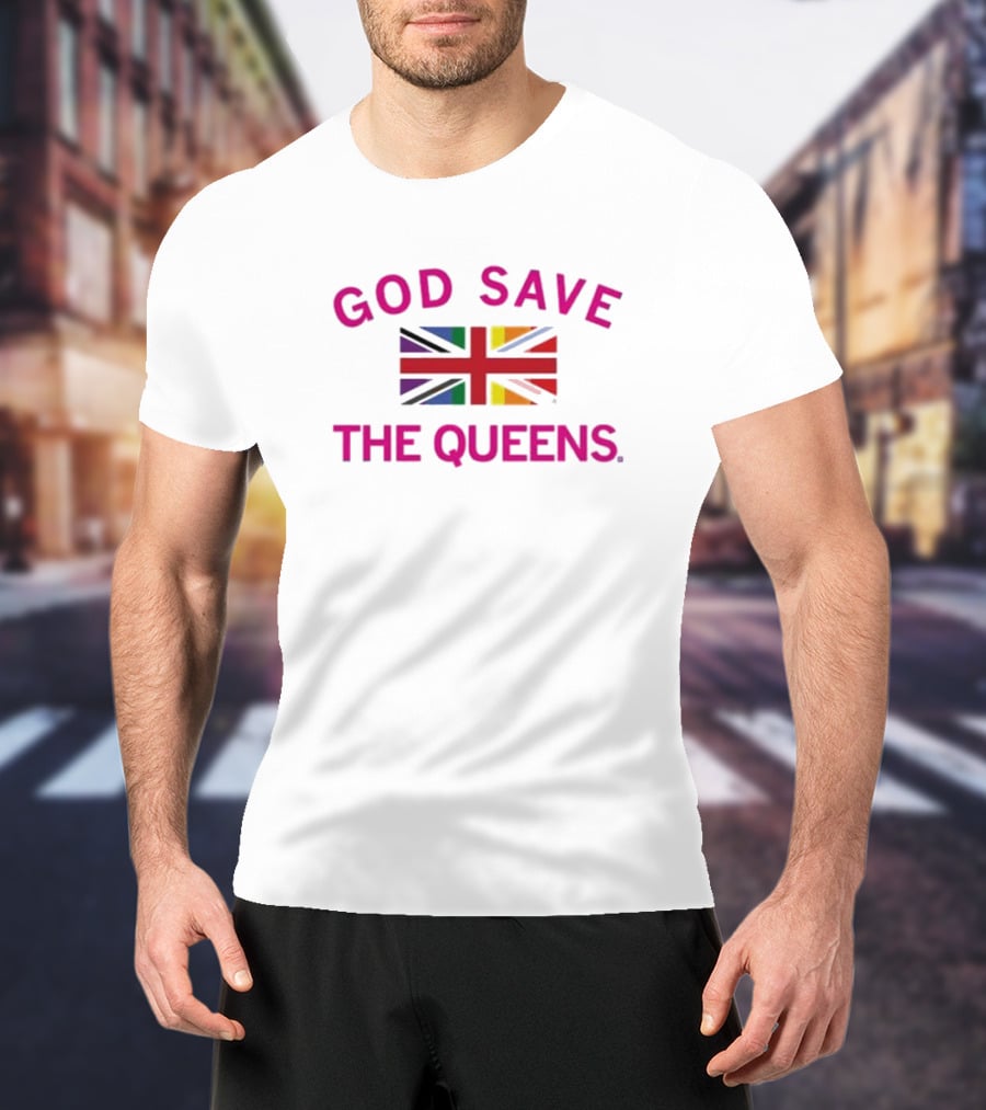 GOD SAVE THE QUEENS Pride Union Jack T-Shirt