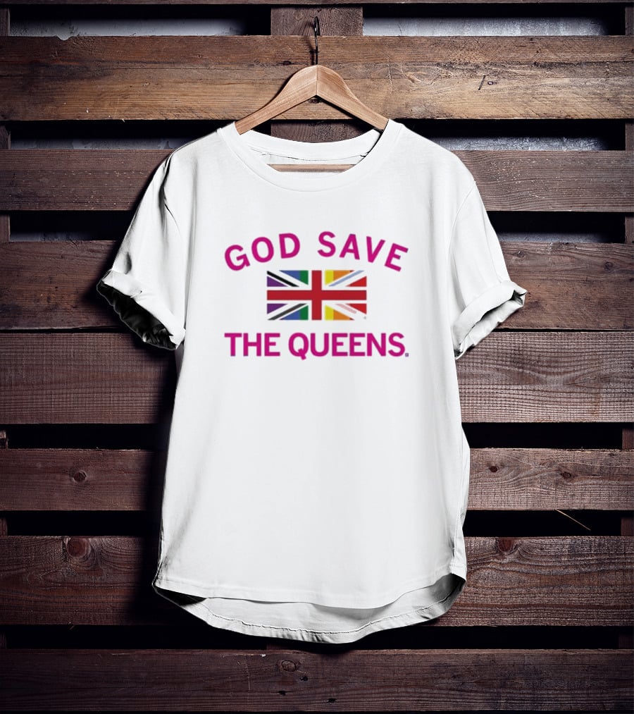 GOD SAVE THE QUEENS Pride Union Jack T-Shirt