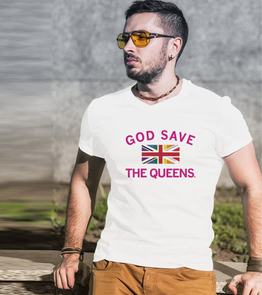 GOD SAVE THE QUEENS Pride Union Jack T-Shirt