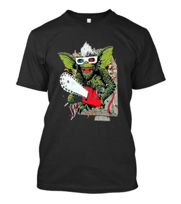 Kingston Falls Chainsaw Massacre Gremlins 3D Glasses T-Shirt