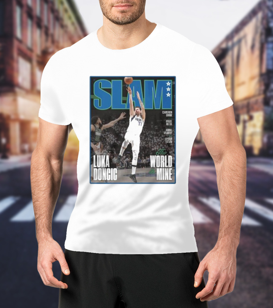 SLAM Luka Doncic The World Is Mine T-Shirt