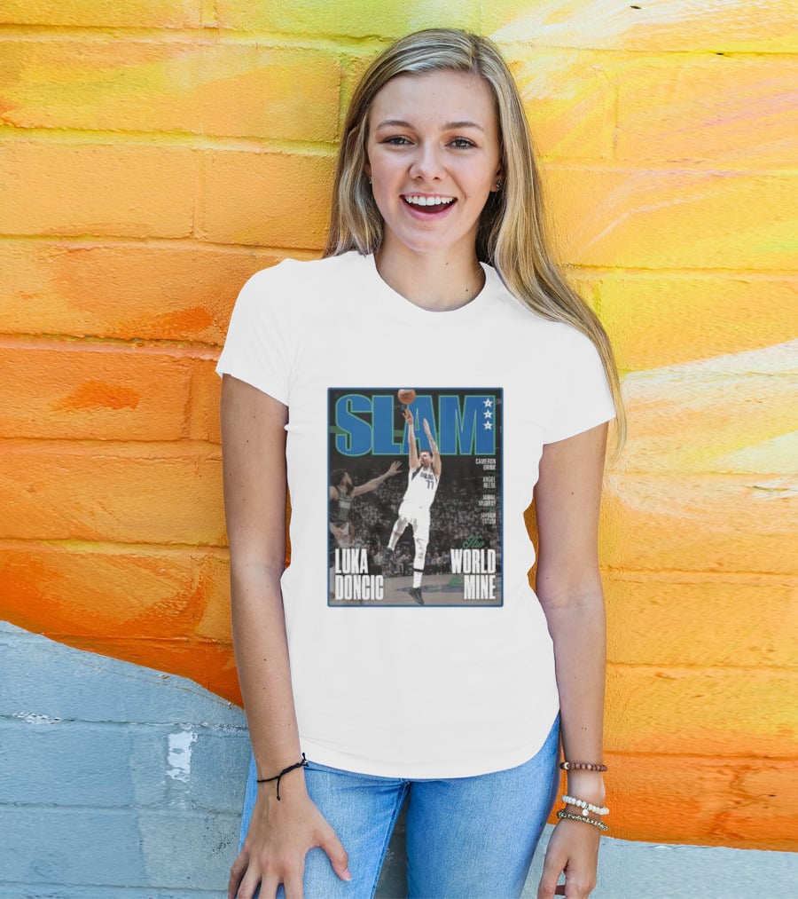 SLAM Luka Doncic The World Is Mine T-Shirt