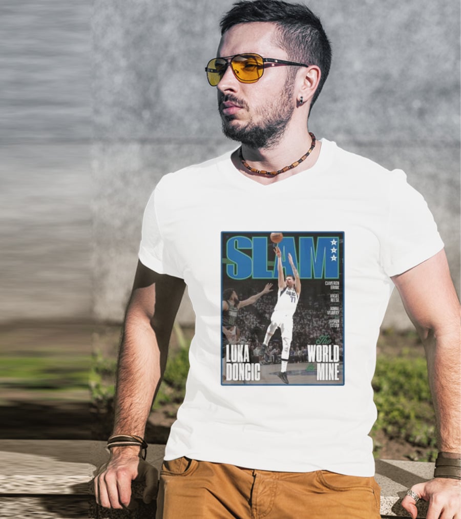SLAM Luka Doncic The World Is Mine T-Shirt