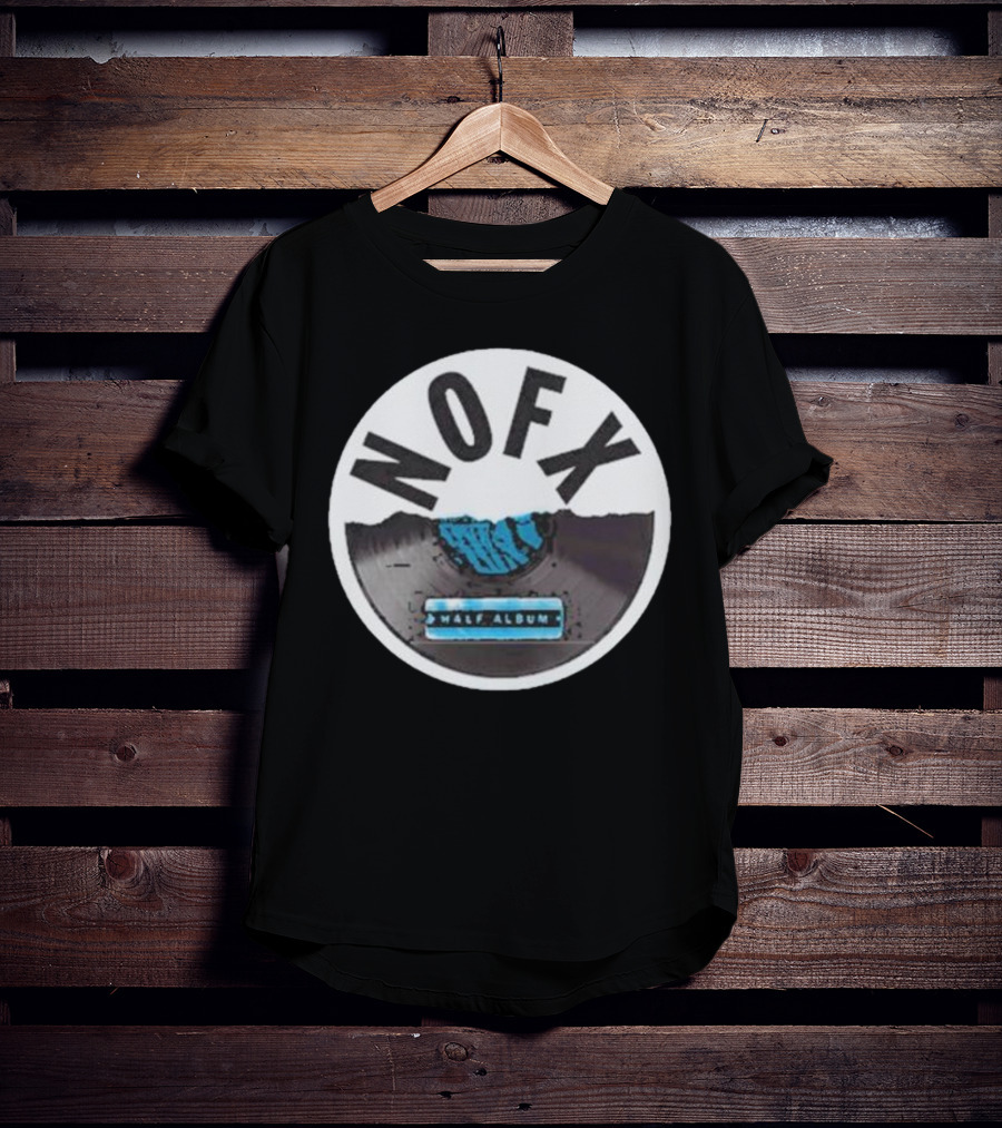 NOFX Half Album Vinyl Record T-Shirt