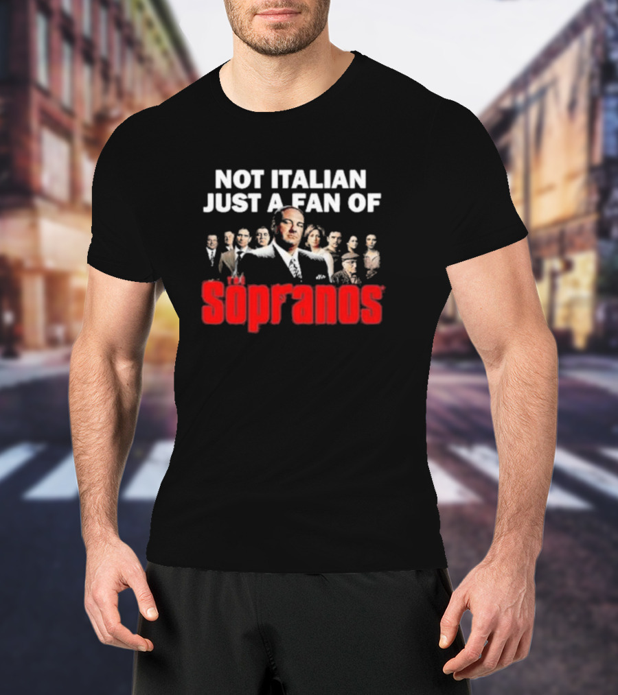 Not Italian Just A Fan Of The Sopranos Iconic Cast Ensemble T-Shirt