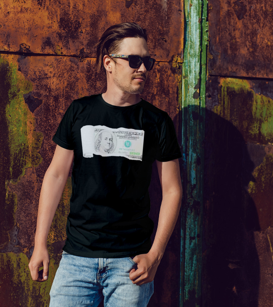 100 Dollars The United States Of America Benjamin Franklin T-Shirt