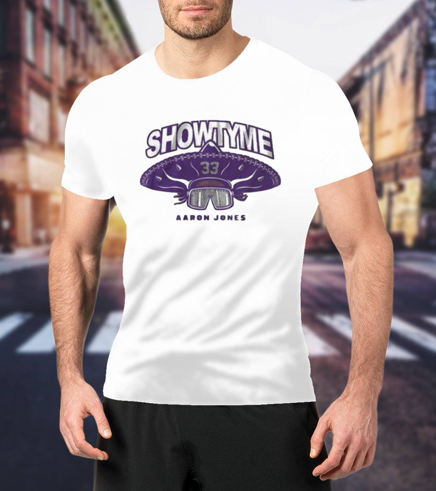 Showtyme 33 Aaron Jones Minnesota Sombrero Goggles T-Shirt