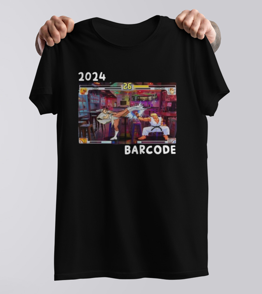 Street Fighter 3Rd Strike Barcode T-Shirt