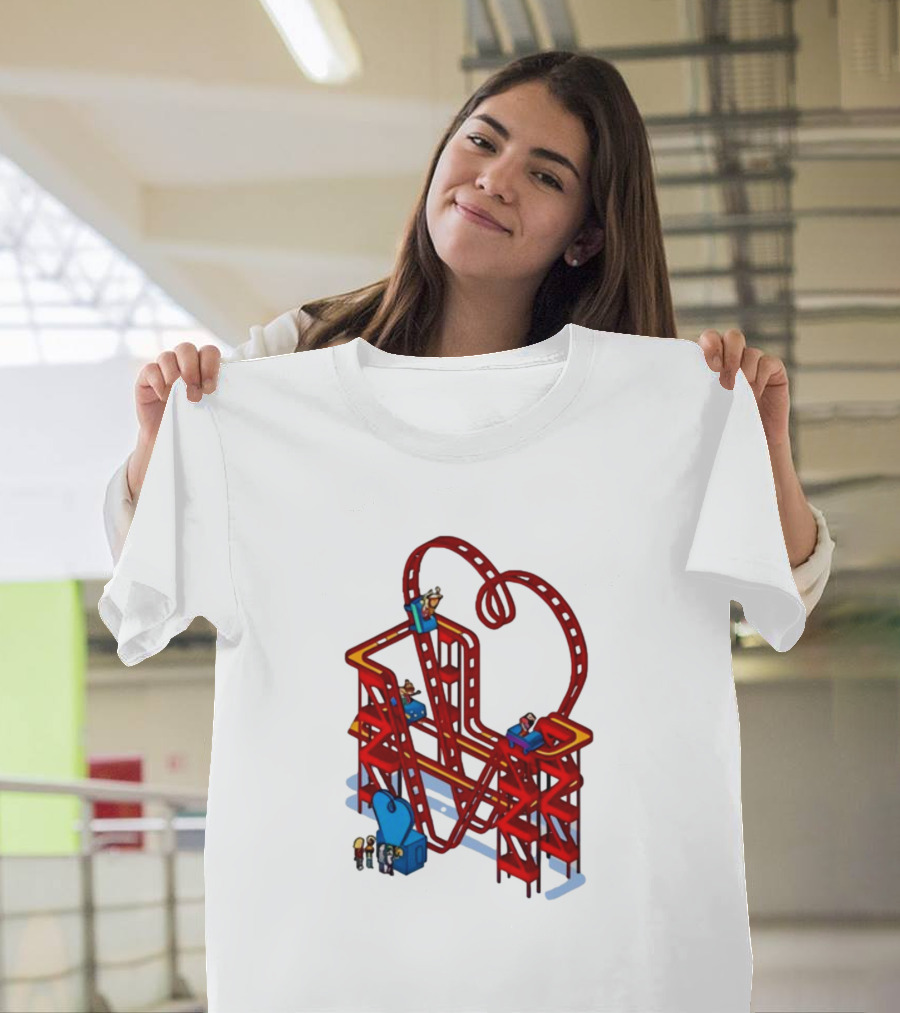 James Marriott Are We There Yet Roller Coaster Construction Fun Adventure T-Shirt