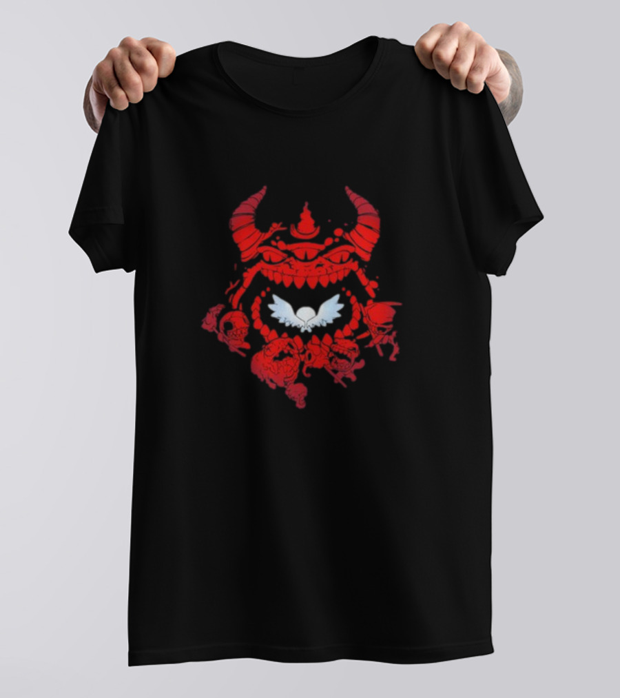 The Binding Of Isaac The Beast Red Demon Wings T-Shirt