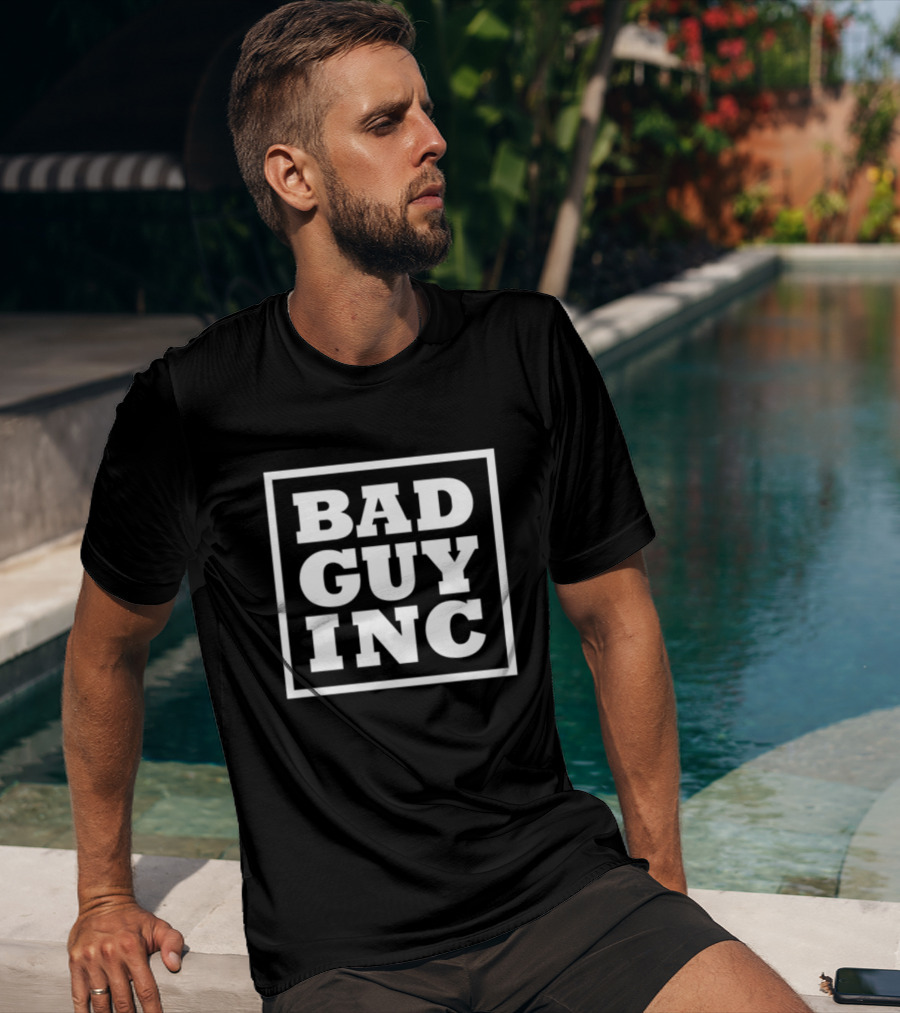 Bad Guy Inc Bold Square Logo Promotion T-Shirt