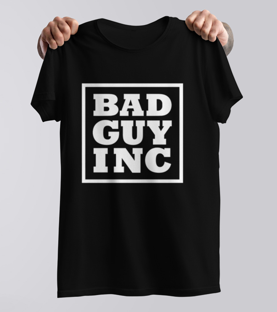 Bad Guy Inc Bold Square Logo Promotion T-Shirt