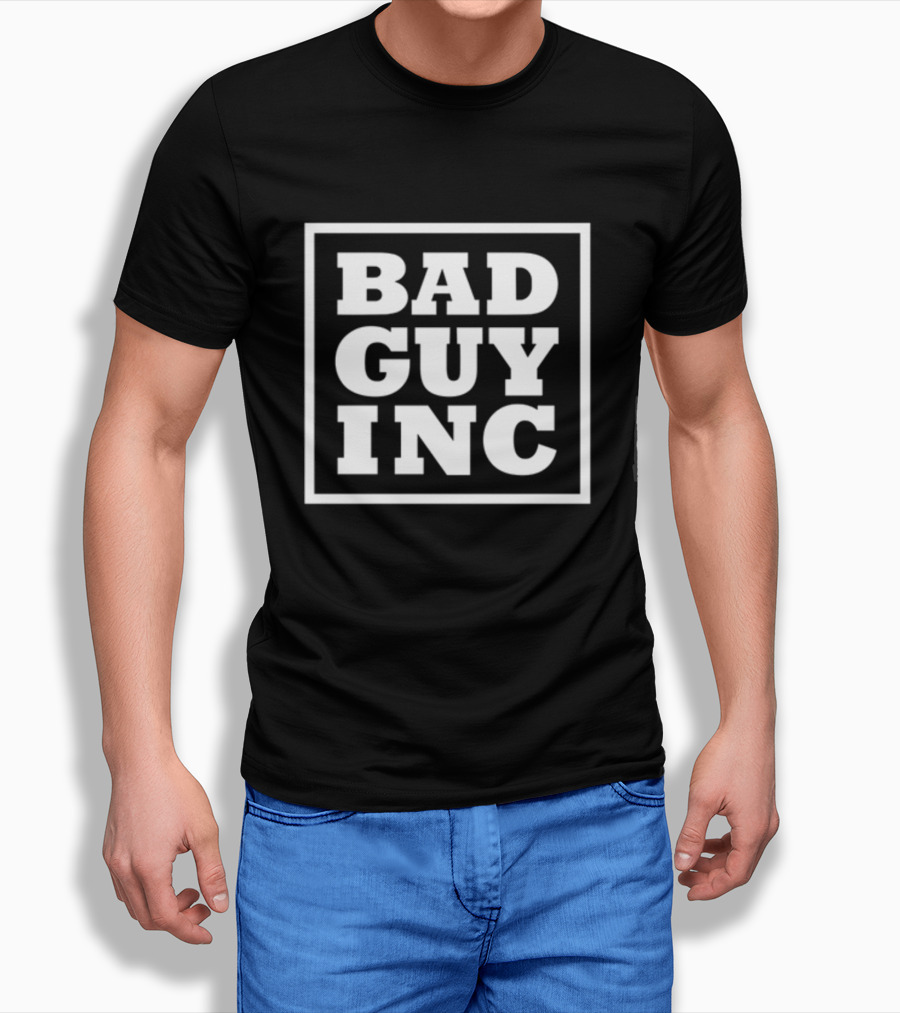 Bad Guy Inc Bold Square Logo Promotion T-Shirt