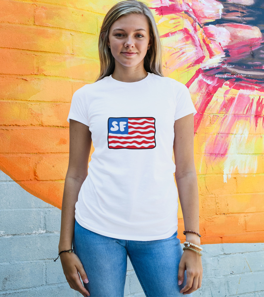 Starfit Americana SF Waves Flag T-Shirt