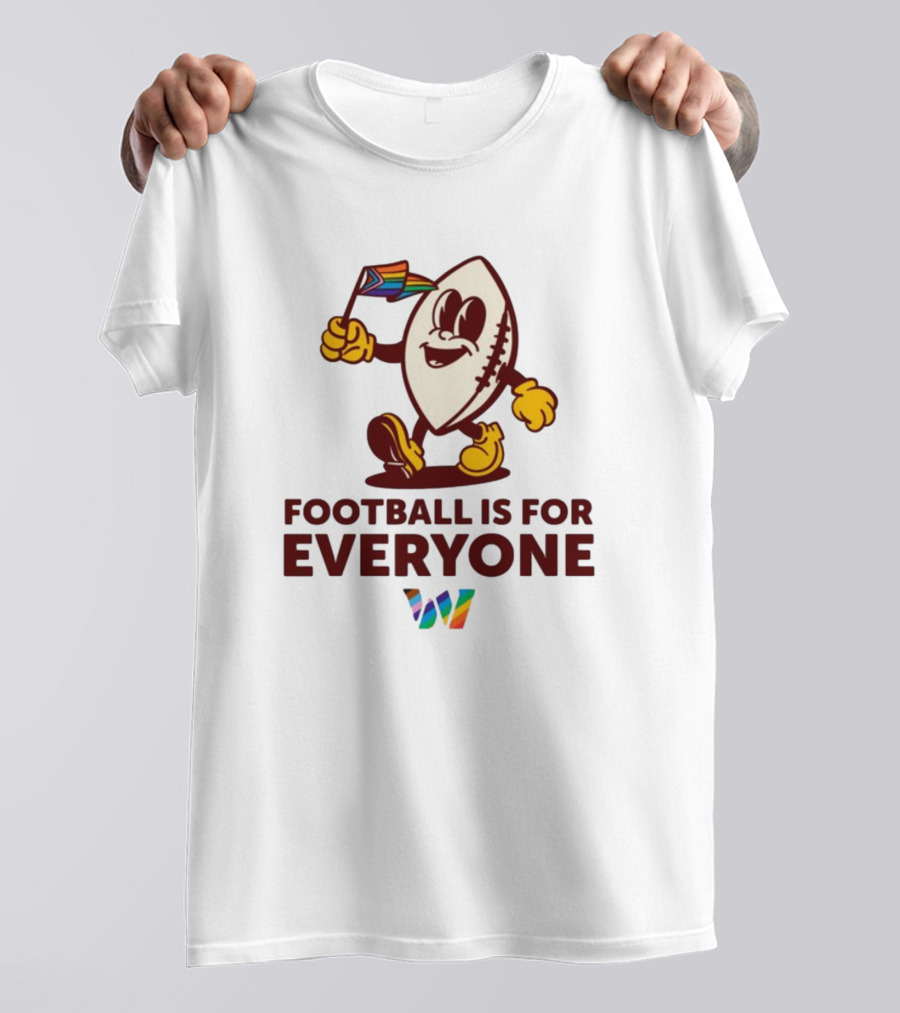 Washington Football Is For Everyone Pride T-Shirt