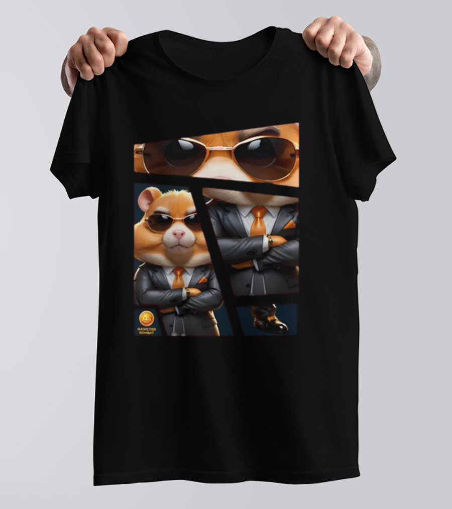 Hamster Combat Grandmaster Suit Sunglasses T-Shirt