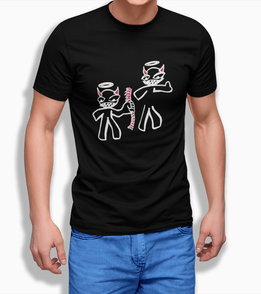 I Always Got Your Back Devil Angel Halo Duo T-Shirt