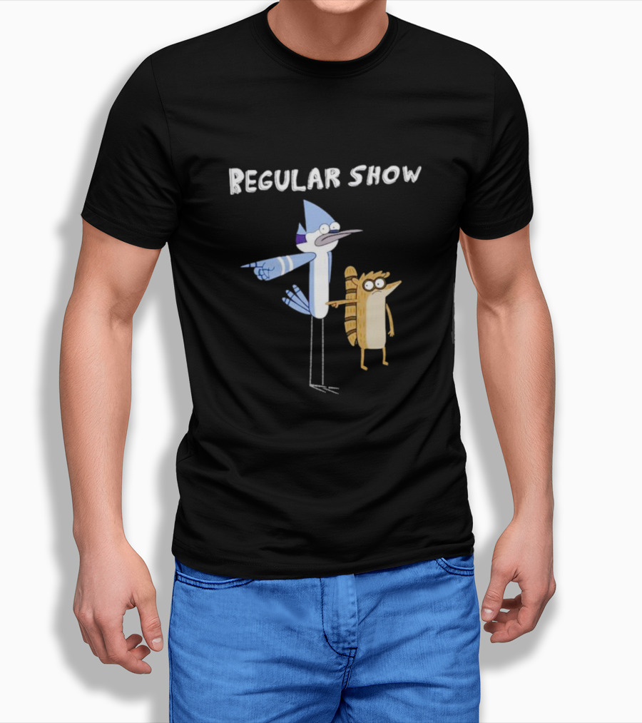 Regular Show Mordecai And Rigby Characters T-Shirt
