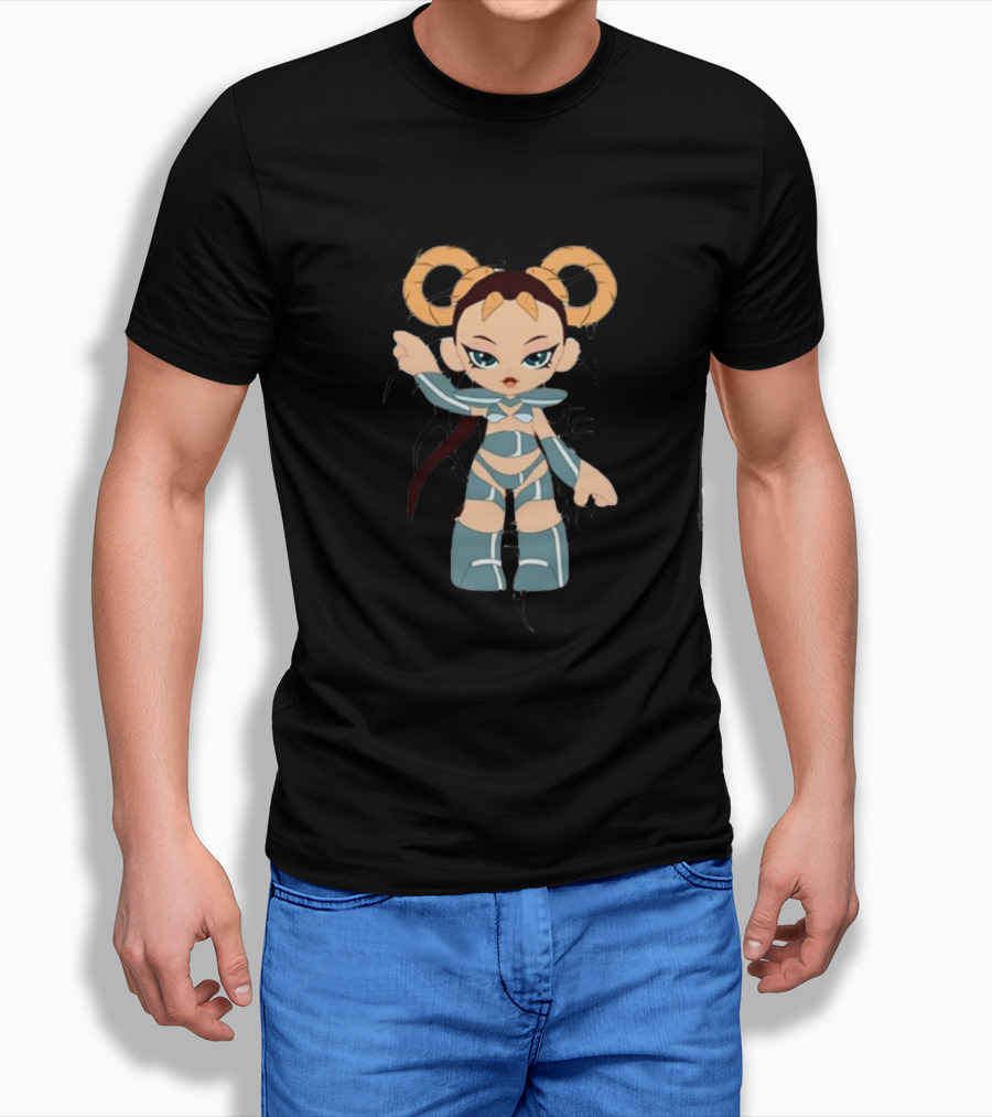 Udiscover Playera Las Eras El Dragón Personaje Chibi Estilo Guerrero T-Shirt