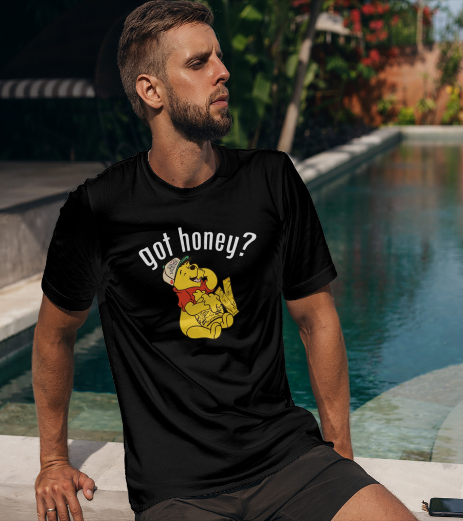 Got Honey Honey Mustard Parody With Bear And Three Strips T-Shirt