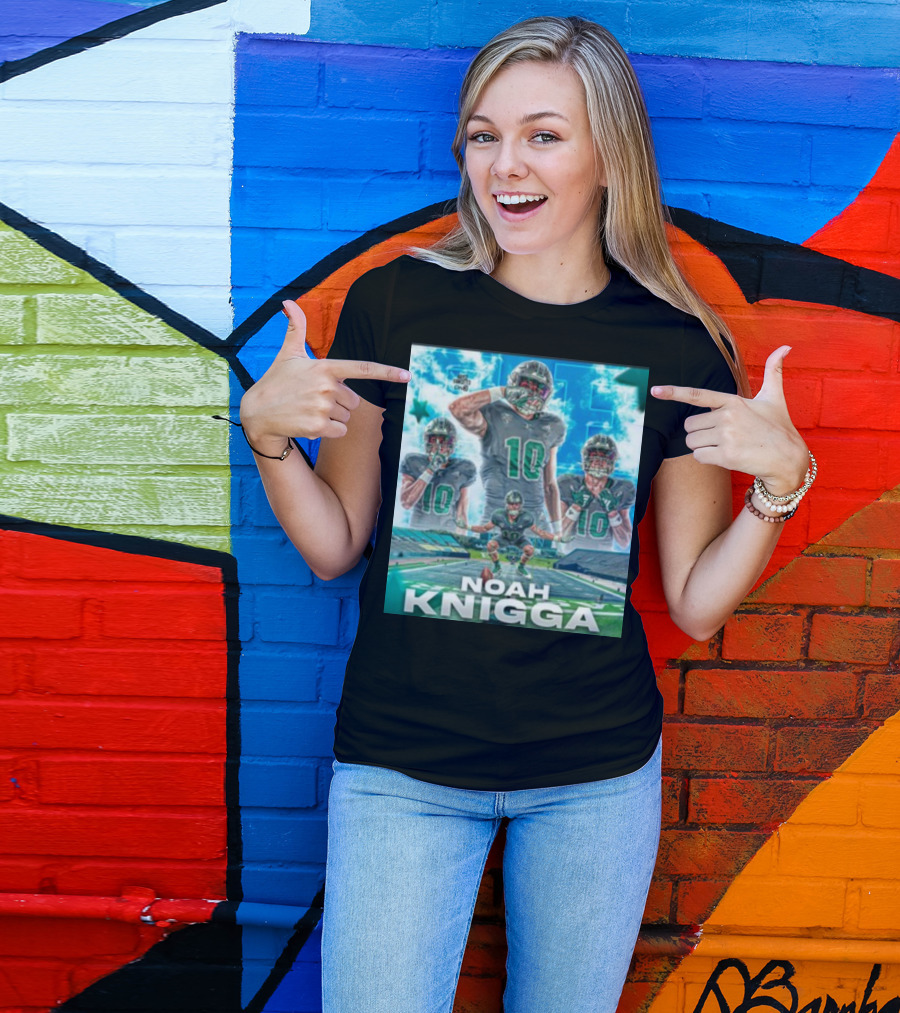 NOAH KNIGGA 10 Football Player On Field Performance Highlights T-Shirt