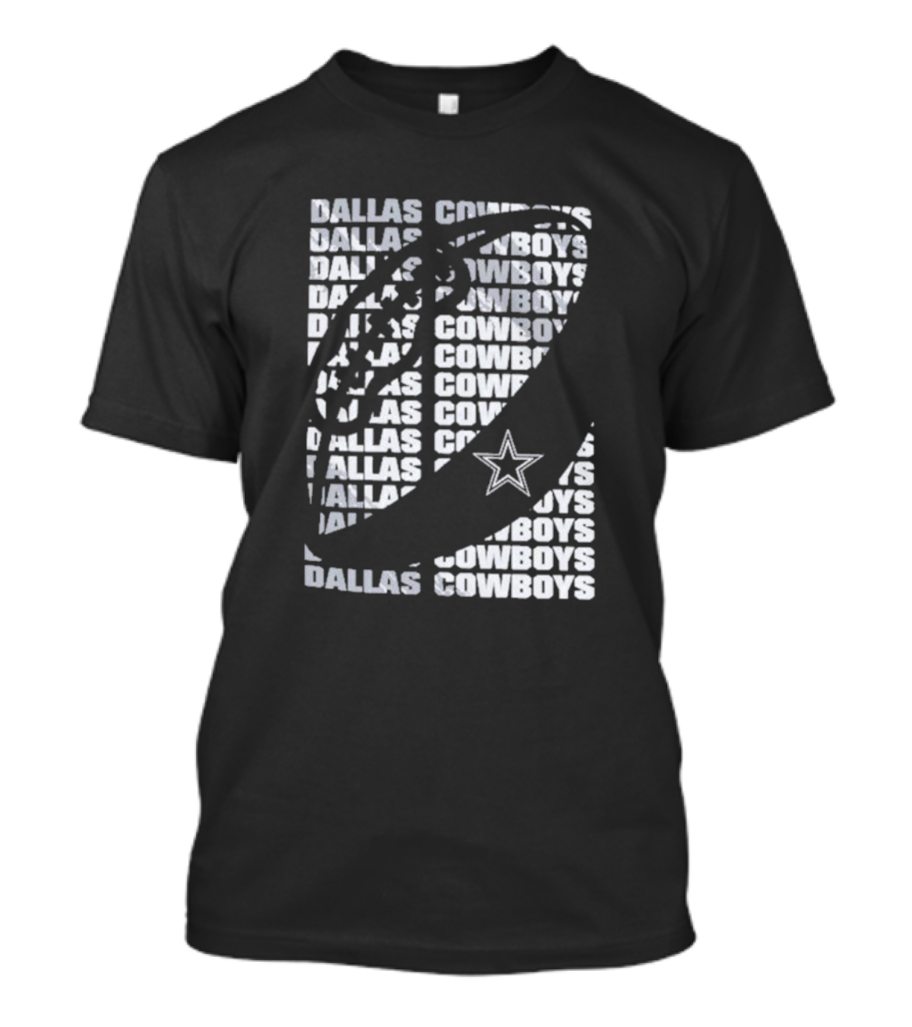 Dallas Cowboys Youth Football Star Logo Repeated T-Shirt