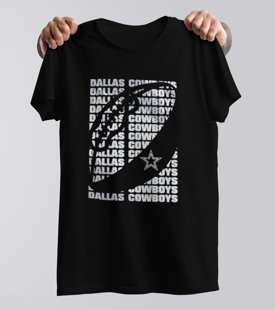 Dallas Cowboys Youth Football Star Logo Repeated T-Shirt
