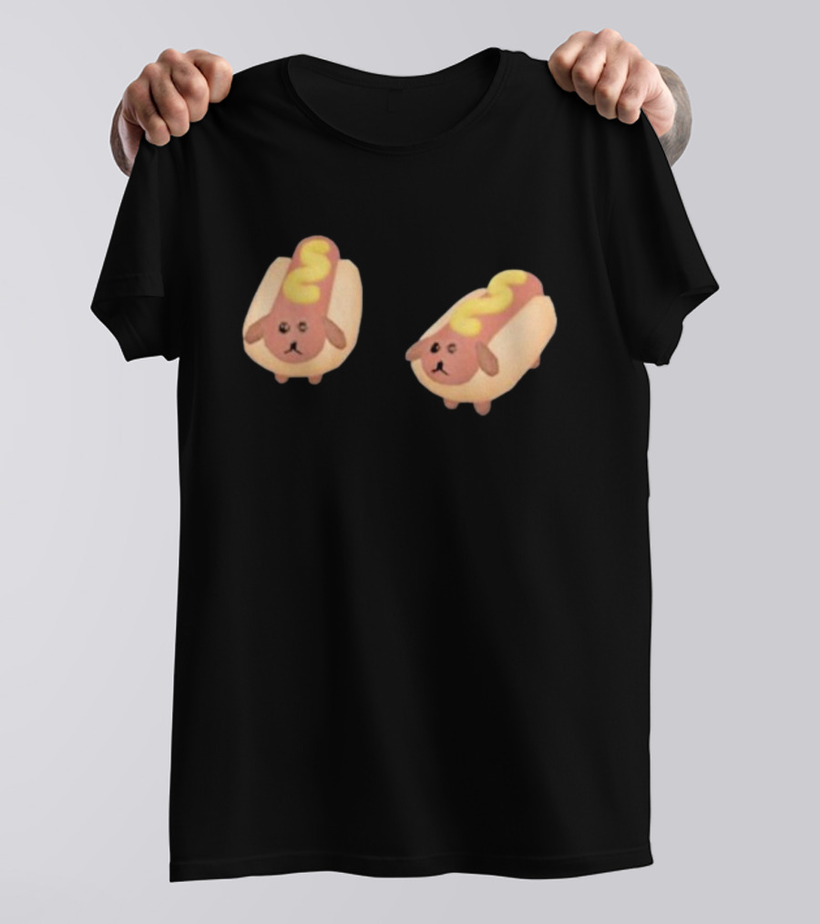 Double Hotdoggy Cute Puppy Snack T-Shirt