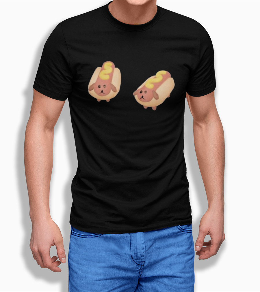 Double Hotdoggy Cute Puppy Snack T-Shirt