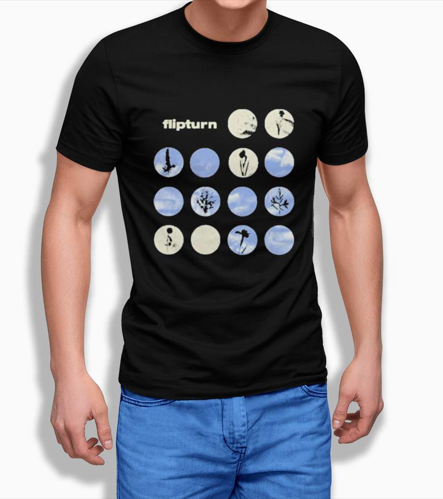 Flipturn Wildflower Sky Circles Botanical T-Shirt