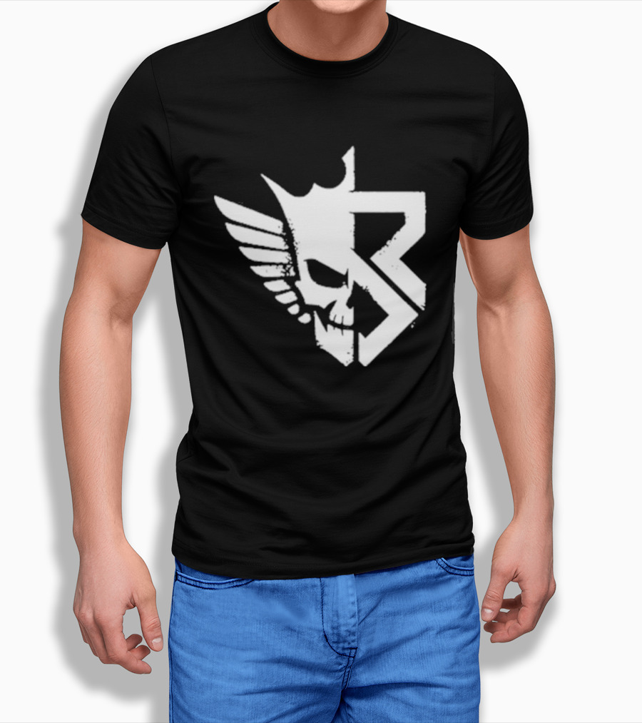 Freakin Nightmare Skull Crown Wings T-Shirt