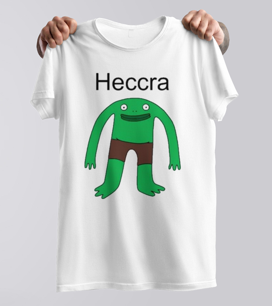 Heccra Mr. Frog Cartoon Character In Brown Shorts T-Shirt