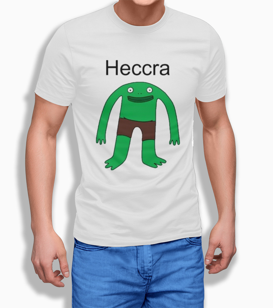 Heccra Mr. Frog Cartoon Character In Brown Shorts T-Shirt