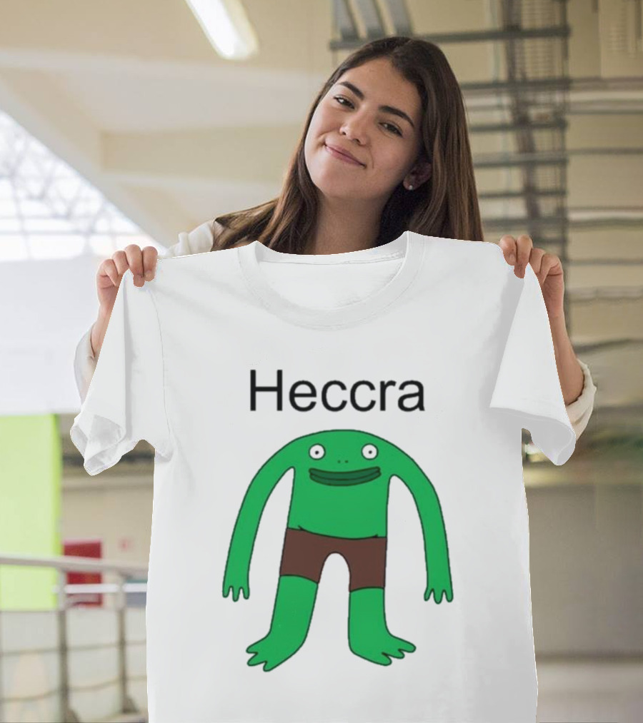 Heccra Mr. Frog Cartoon Character In Brown Shorts T-Shirt