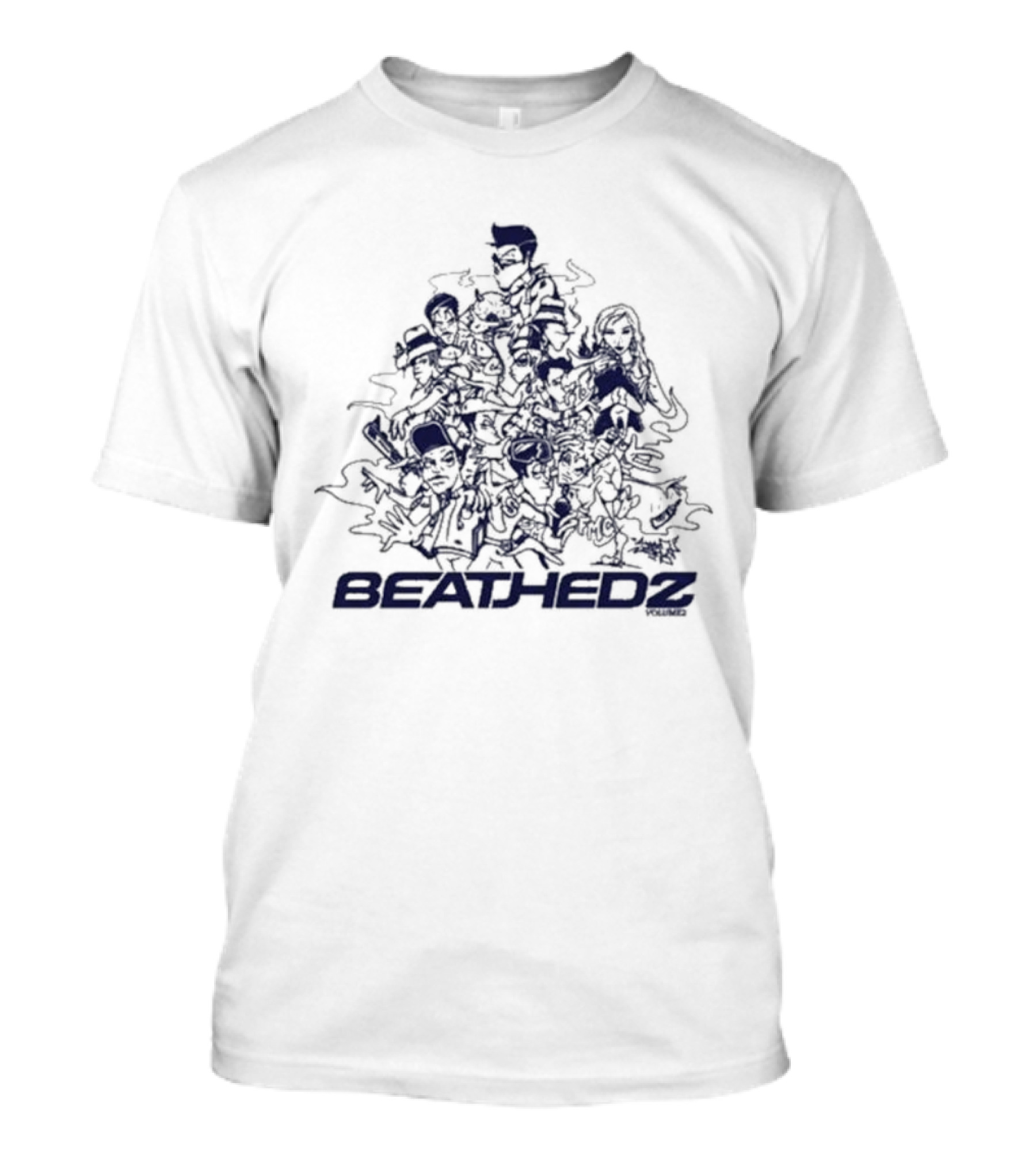 Jase Beathedz Connection 2 Vibrant Characters Doodle T-Shirt