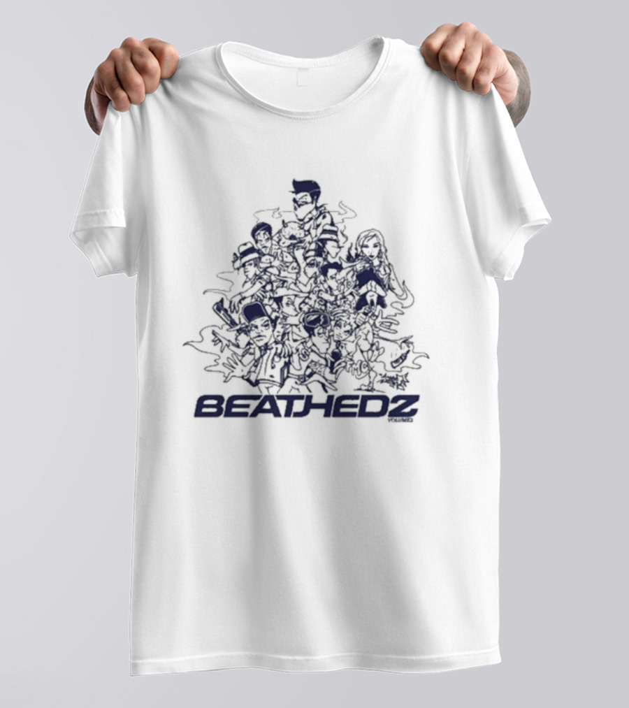 Jase Beathedz Connection 2 Vibrant Characters Doodle T-Shirt
